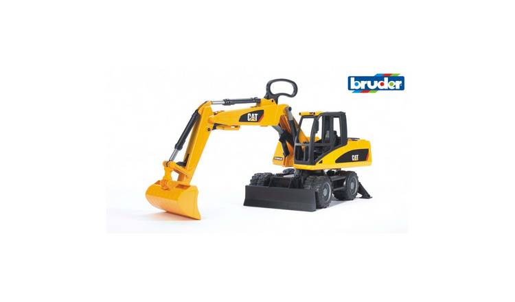 Bruder 1:16 CAT Wheel Loader with Excavator - Yellow