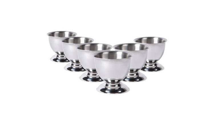 Argon Tableware Stainless Steel Egg Cup - Pack of 6