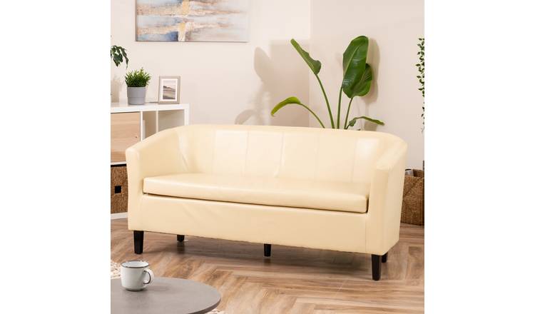 Artemis Home Meriden 3 Seat Tub Sofa - Cream