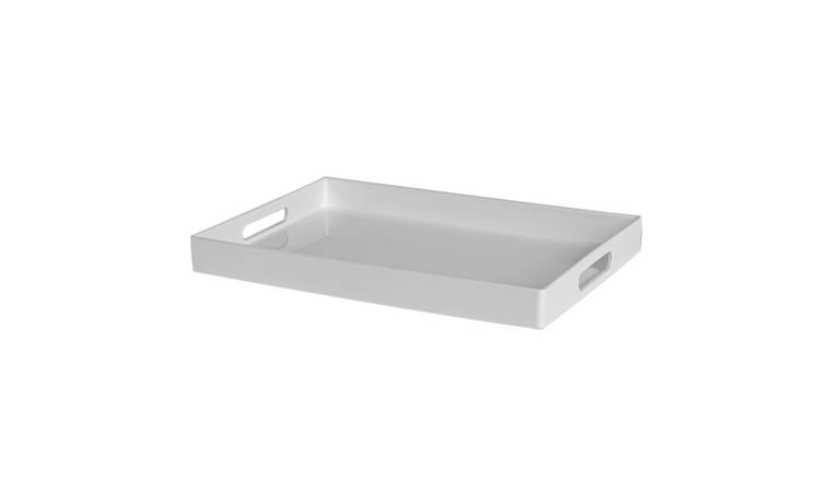 Argon Tableware Rectangle Serving Trays - White - Pack of 6