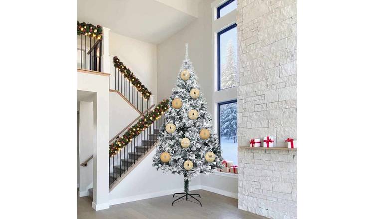 Walplus Pack of 3 Christmas Baubles - Gold - 25 x 25 x 25 cm