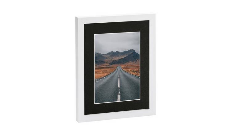 Nicola Spring Photo Frame - 8" x 10" with Mount - White