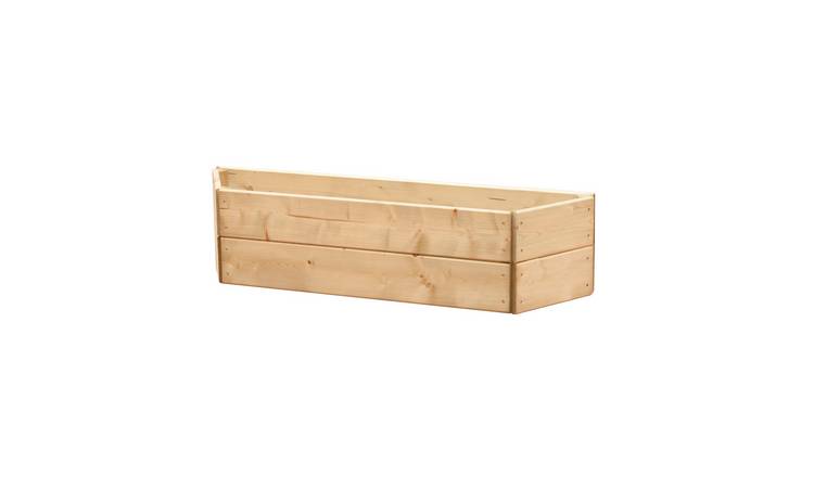 Greena Wooden Wall Planter 120cm, 2 Tiers