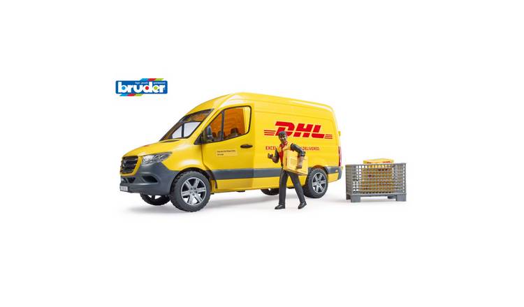 Bruder 1:16 MB Sprinter DHL Delivery Van with Driver - Yellow