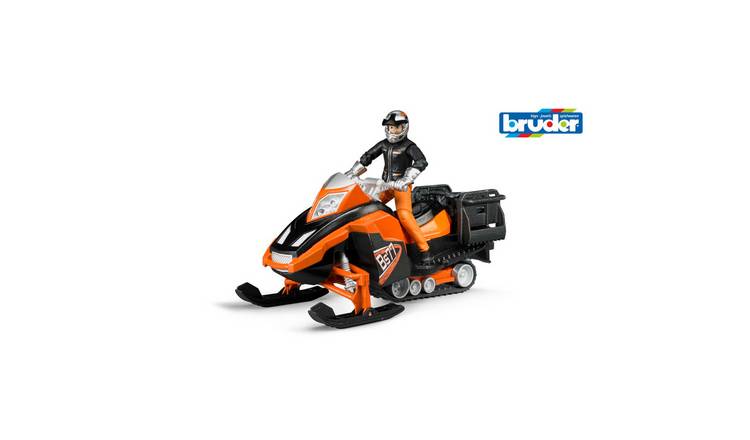 Bruder 1:16 Snowmobil with Driver and Accessories - Orange