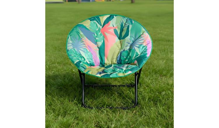 OHS Moon Camping Chair Folding Outdoor Seat - Palms