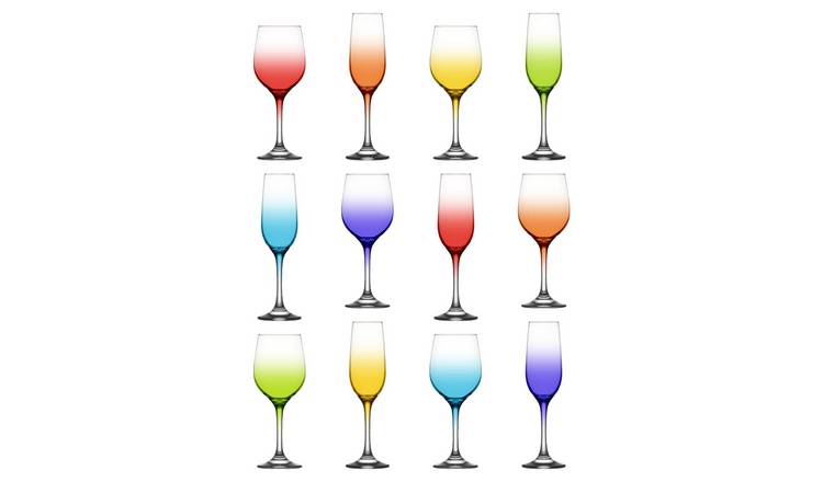 LAV 12 Piece Fame Stemware Set - Full Colour