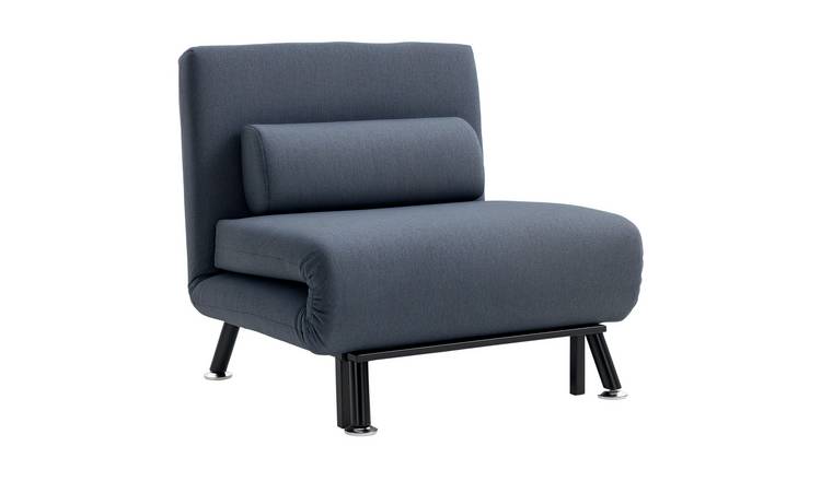 HOMCOM 3 in 1 Linen Fabric Adjustable Sofa for Living Room - Dark Grey