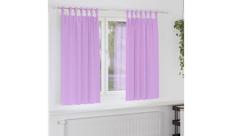 Walplus Set of 2 Ring Top Blackout Curtains - Purple - 175 x 140 cm