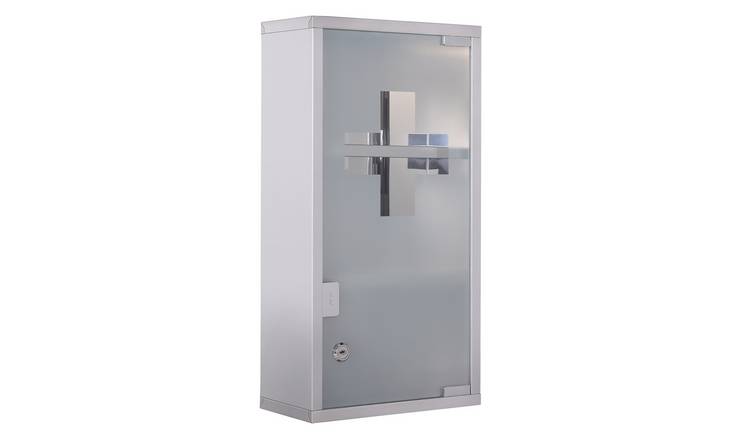 HOMCOM Stainless Steel wall mounted Medicine Cabinet with 2 Shelves - Silver