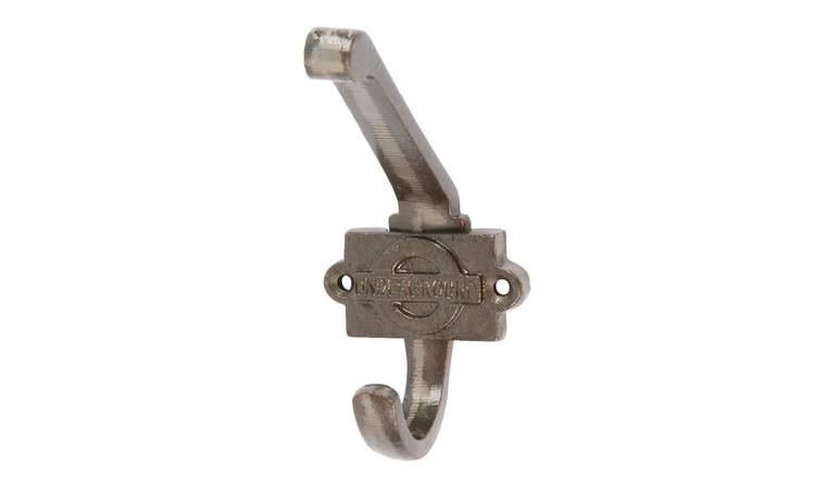 Hammer & Tongs London Underground Hat & Coat Hook - Raw
