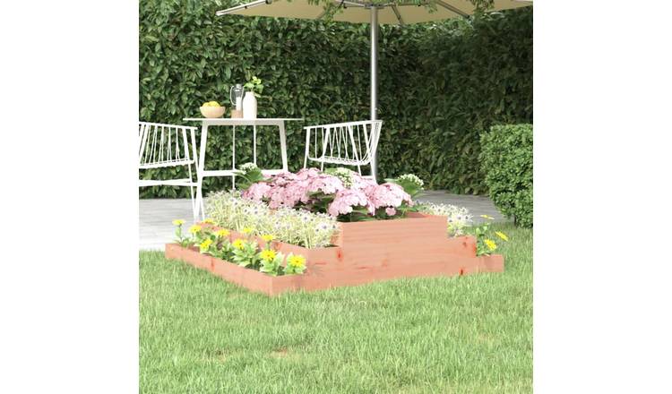Walplus Wood Garden Planter V3 - 110 x 110 x 27 cm