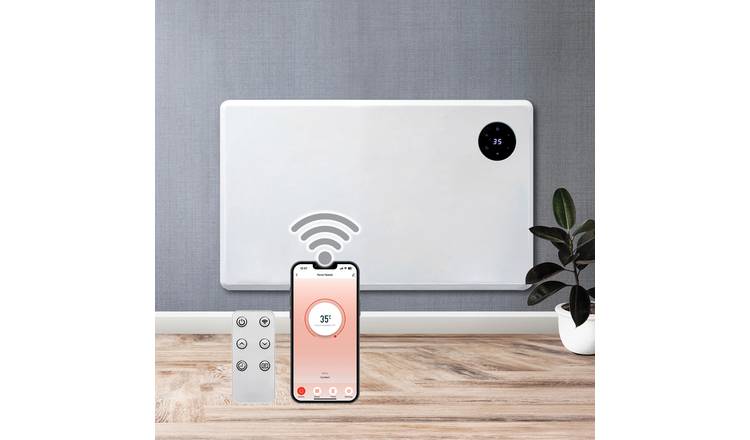 Purus 1200W Smart WiFi Electric Panel Heater - White