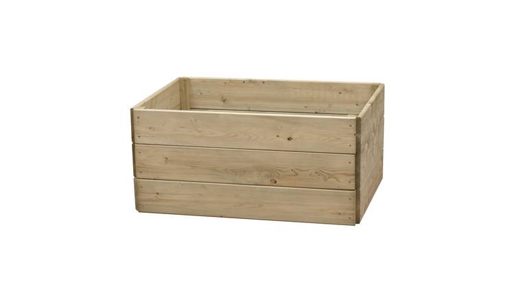 Greena Rectangular Wooden Raised Bed 45 cm High, 60 x 90cm