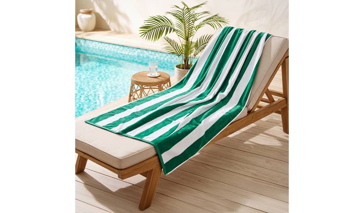 Deyongs Cabana Bay Cotton Beach Towel -  Green