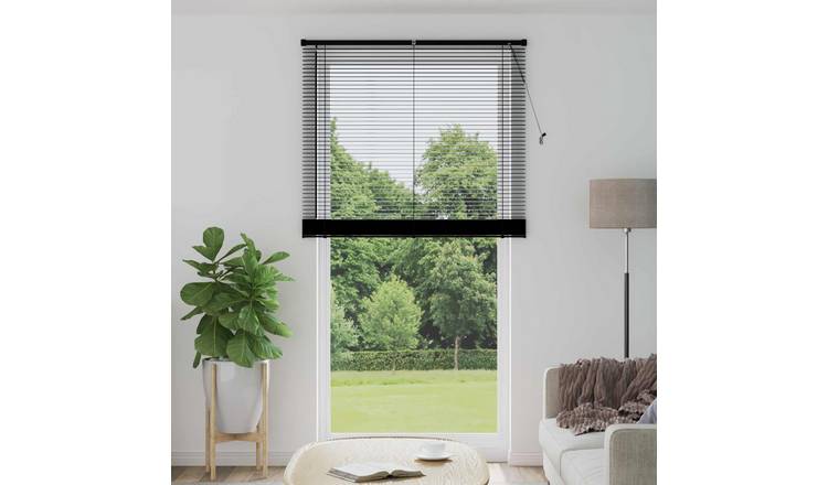 Walplus PVC Window Blind - Black - 213 x 120 cm