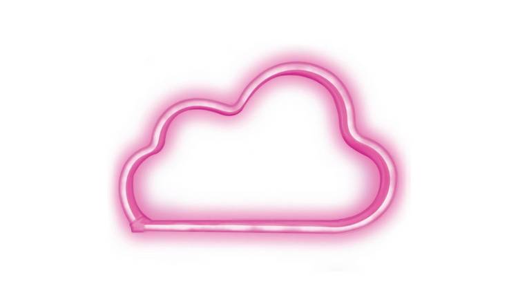 Haven Cloud Neon LED Night Light Wall Lamp For Kids Rooms - Pink