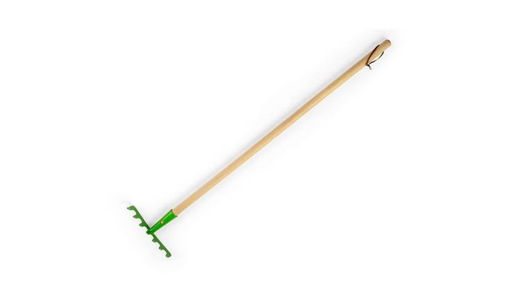 Bigjigs Toys Long Handled Soil Rake - 3 Years +