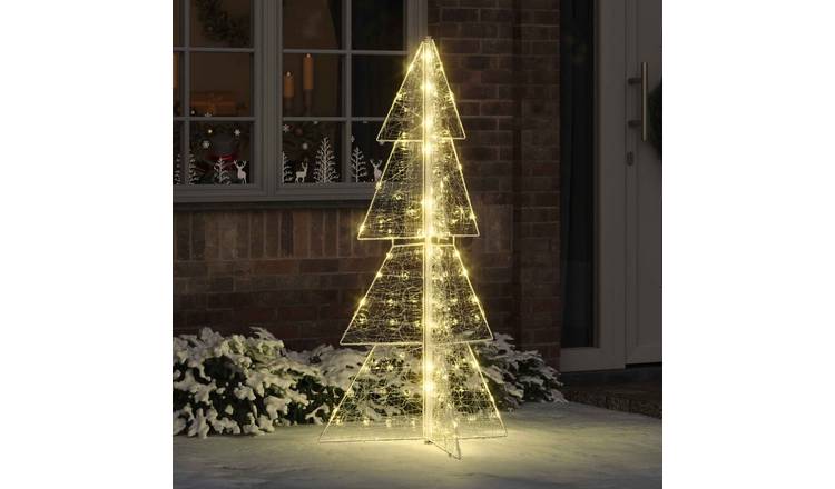 Walplus Artificial Christmas Tree - Warm White - 83 x 43 x 150 cm