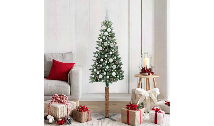 Walplus 150 LED String Lights Slim Artificial Christmas Tree - Green - 150 cm