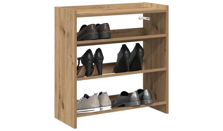 Walplus Engineered Wood Shoe Rack - Artisan Oak - 60 x 25 x 62 cm