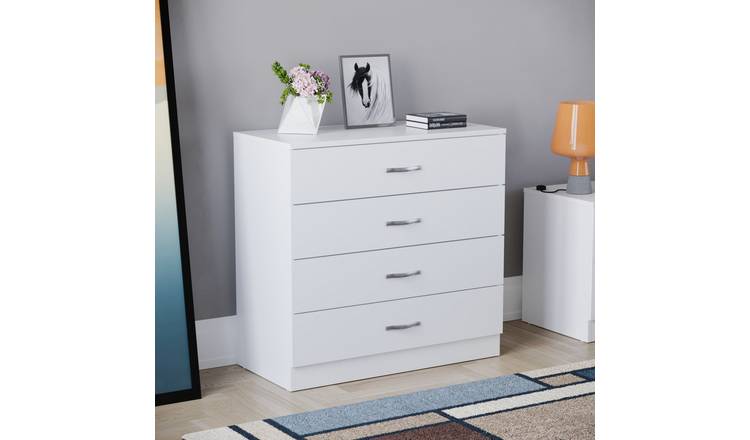 Vida Designs Riano 4 Drawer Chest - White