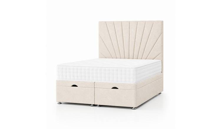 Comfy Deluxe  Aspen   6ft Super King  End Lift Ottoman Bed Set - Cream