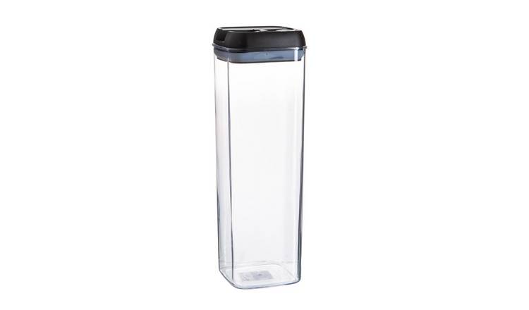 Argon Tableware Flip Lock Plastic Food Storage Container - Black