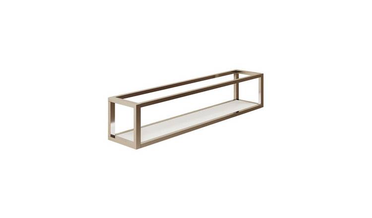 Cosmic Shelf With Towel Rail - Chrome