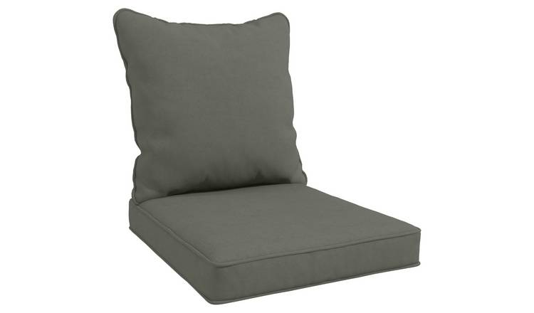 Outsunny Outdoor Water Repellent Chair Cushions - Charcoal Grey
