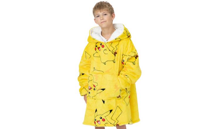Pokemon Pikachu Kids Unisex Blanket Hoodie - Yellow