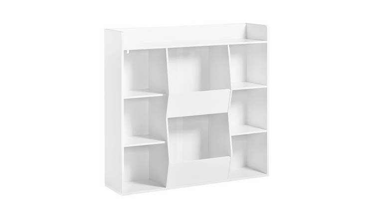 SoBuy 8 Compartment Children's Bookshelf - White