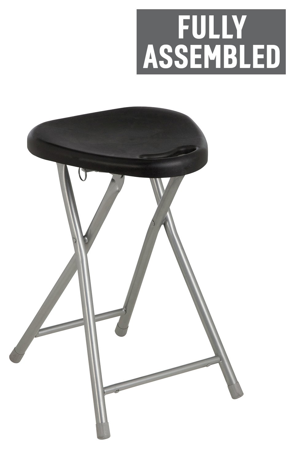 Simple Value Folding Single Stool - Black