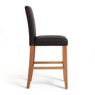Buy Argos Home Winslow Wood & Leather Effect Bar Stool ...