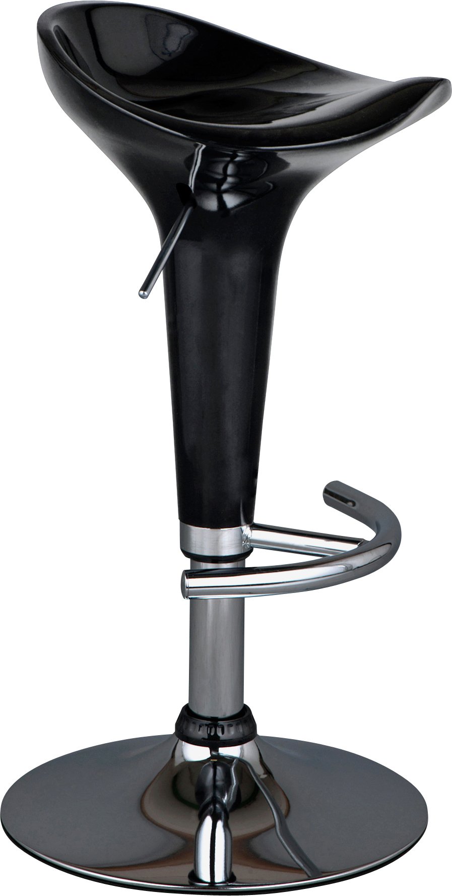 Argos Home Gas Lift Bar Stool - Jet Black