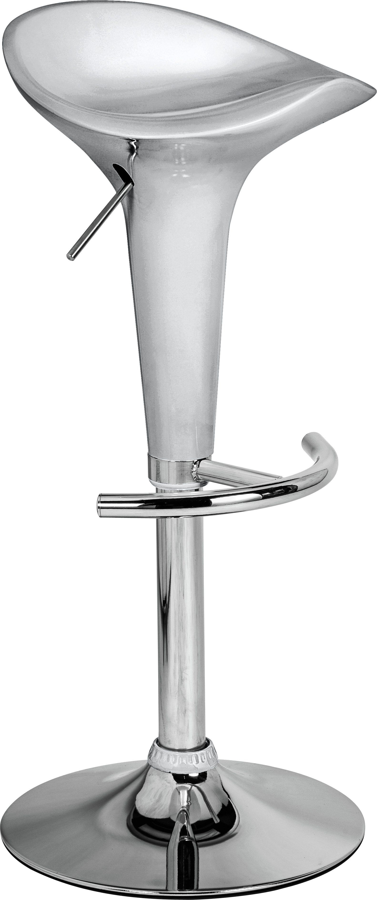 Argos Home Gas Lift Bar Stool - Silver (6005982) | Argos Price Tracker