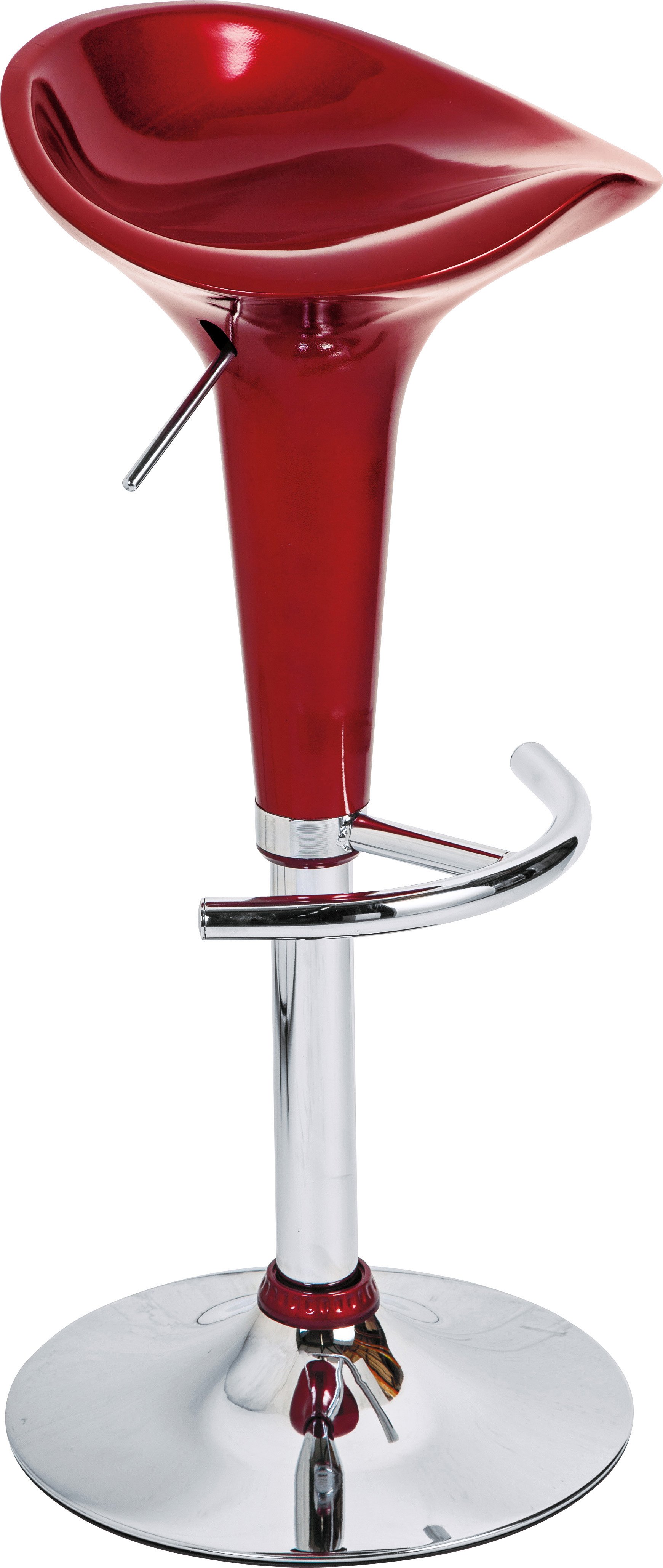 Argos Home Gas Lift Bar Stool - Poppy Red