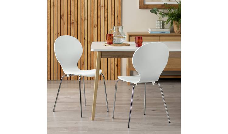 White plastic garden online chairs argos