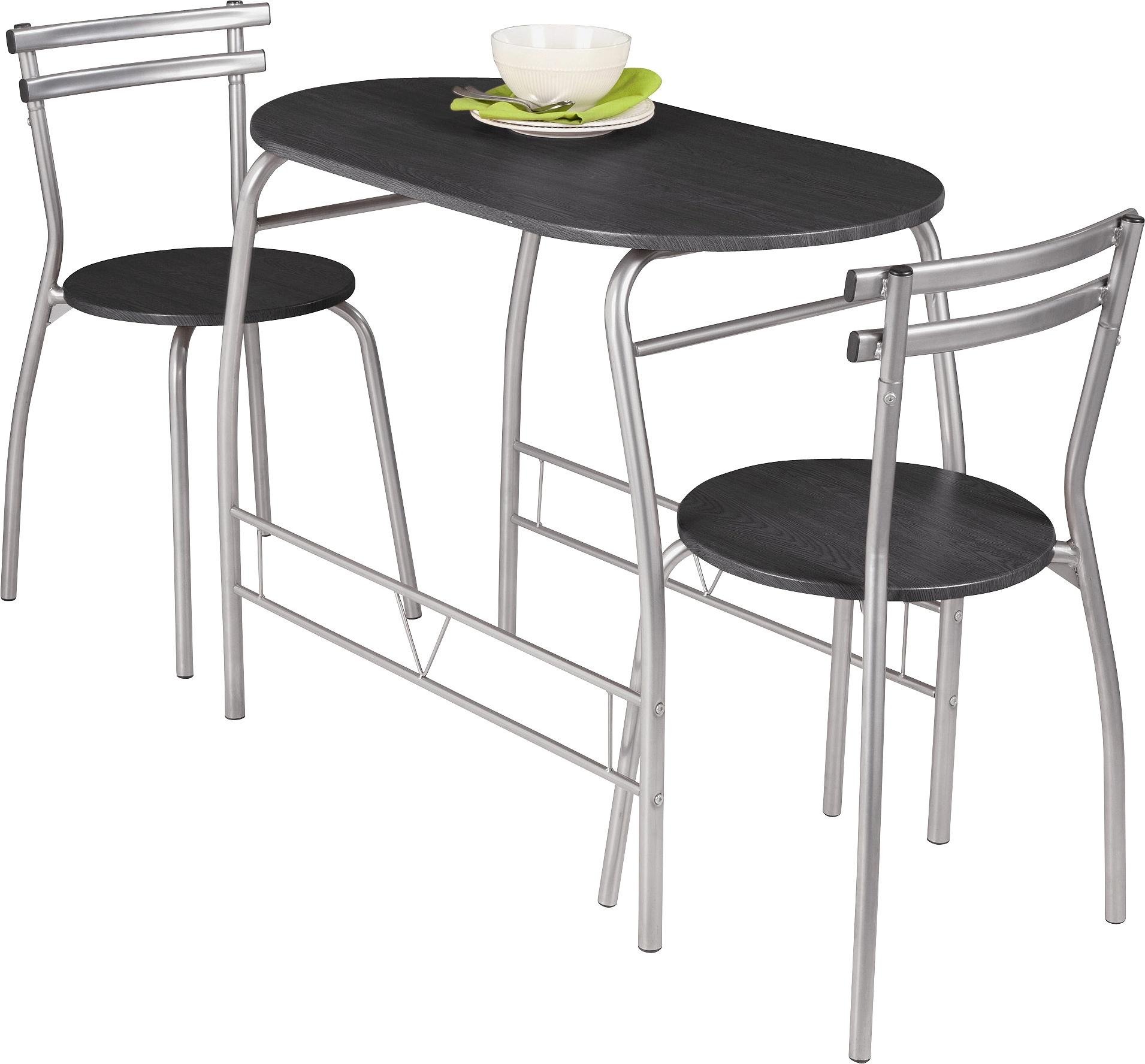 Argos Home Vegas Dining Table & 2 Chairs Black (6006486) Argos