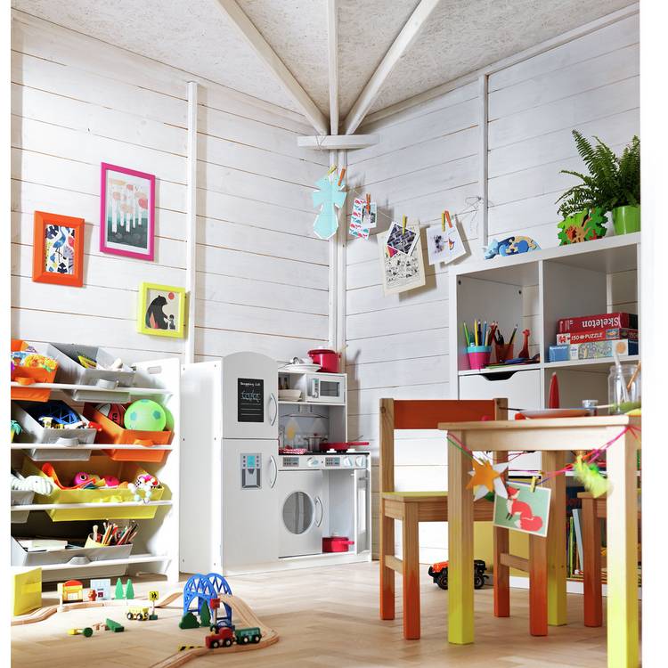 Argos Home 4 Tier Kids Basket Storage Unit - White 0
