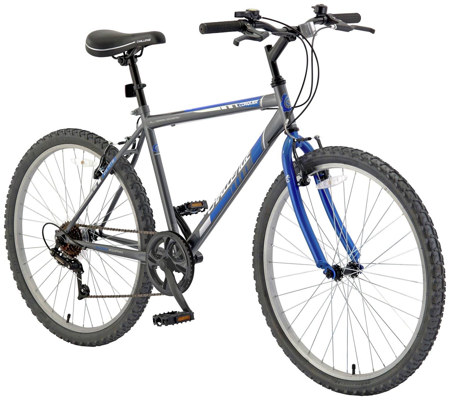 challenge conquer 26 inch wheel size mens mountain bike