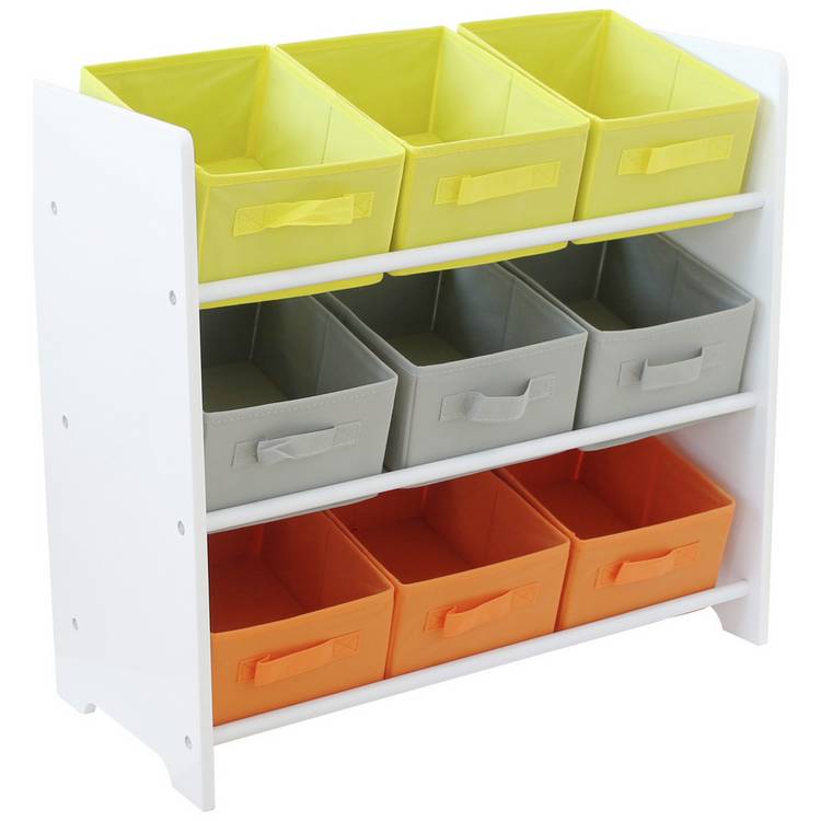 Argos Home 3 Tier White Kids Basket Storage Unit 0