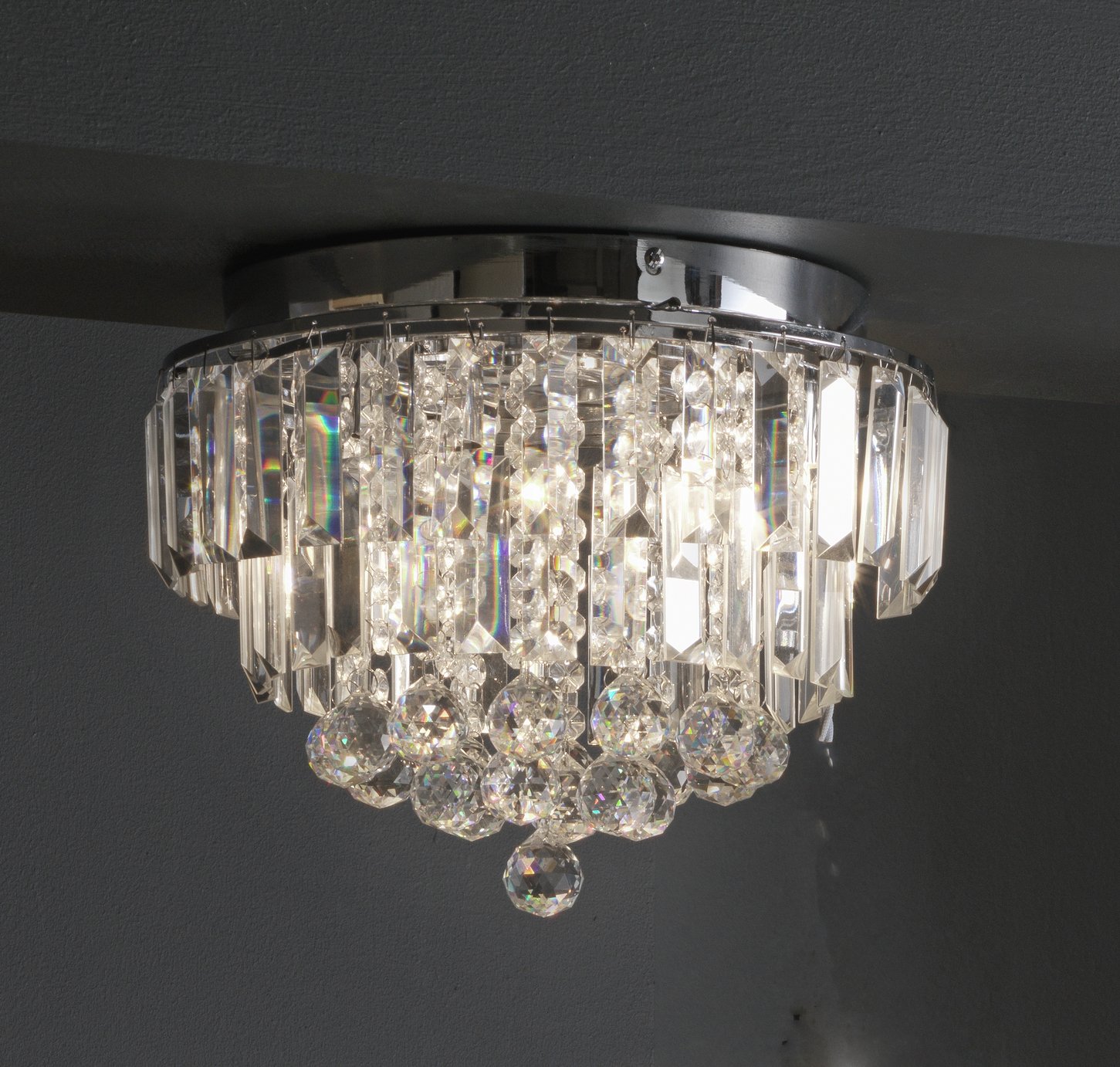 Argos Home Opulence Crystal Glass Flush Ceiling Light Review