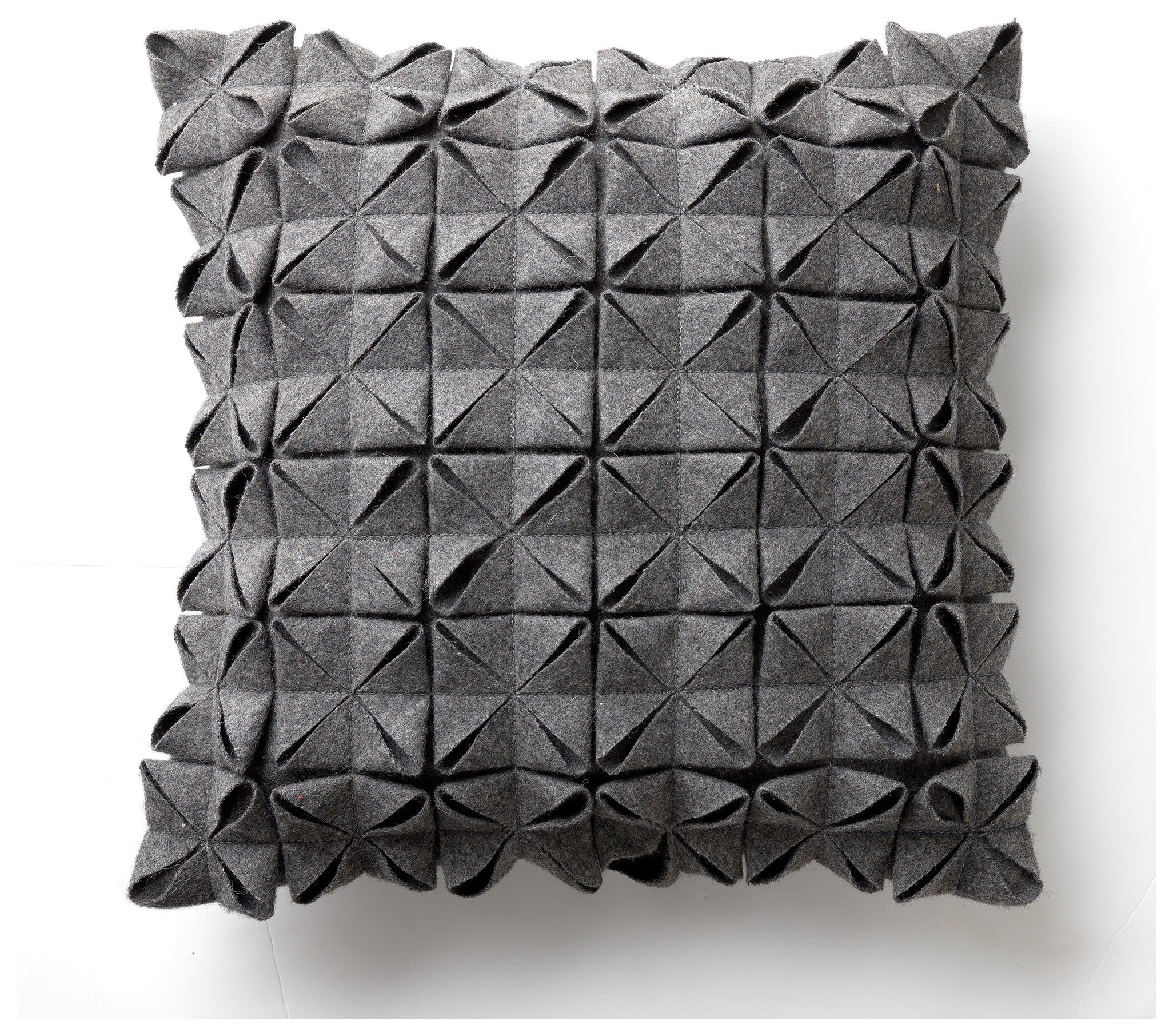 Argos Home Origami Cushion - Grey