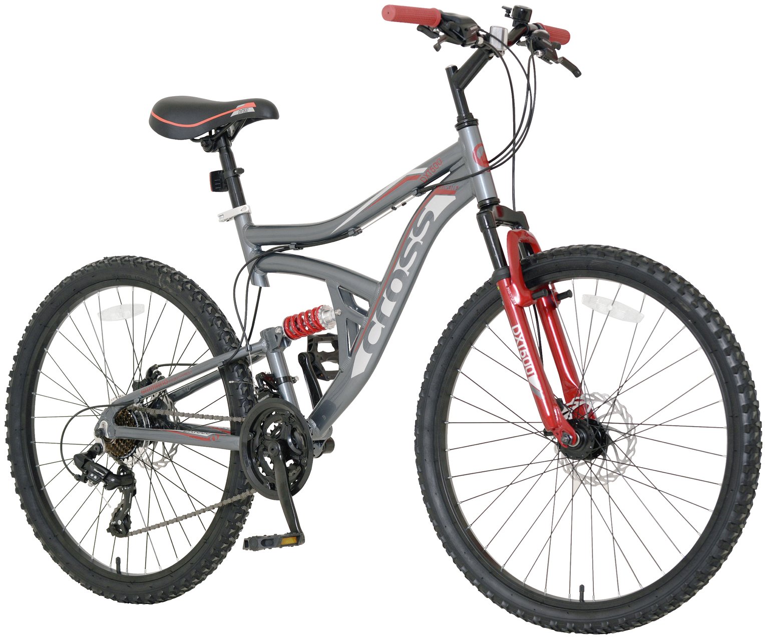 Cross dxt700 26 inch dual suspension male mountain bike online