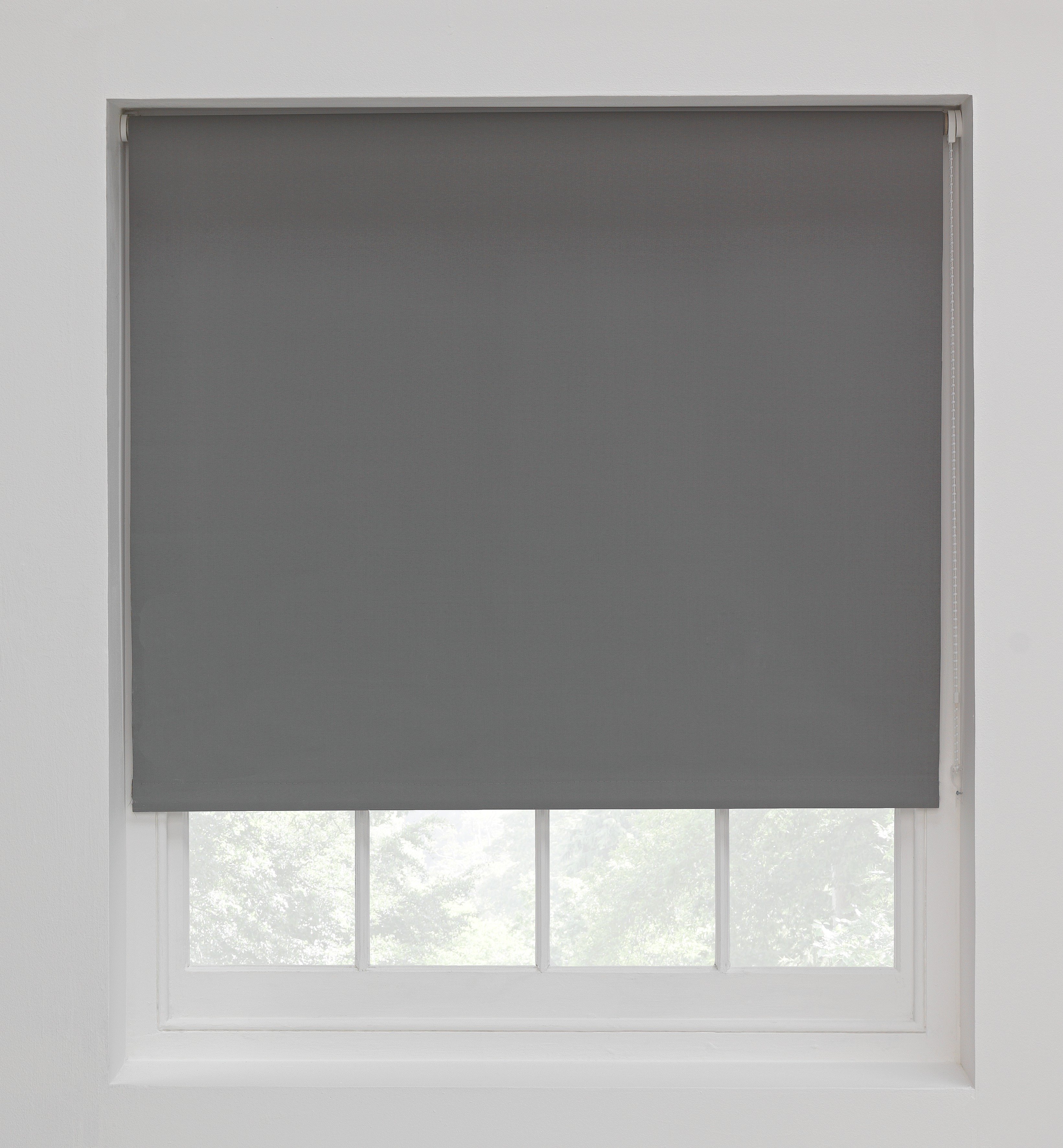 Argos Home Blackout Roller Blind - 6ft - Flint Grey