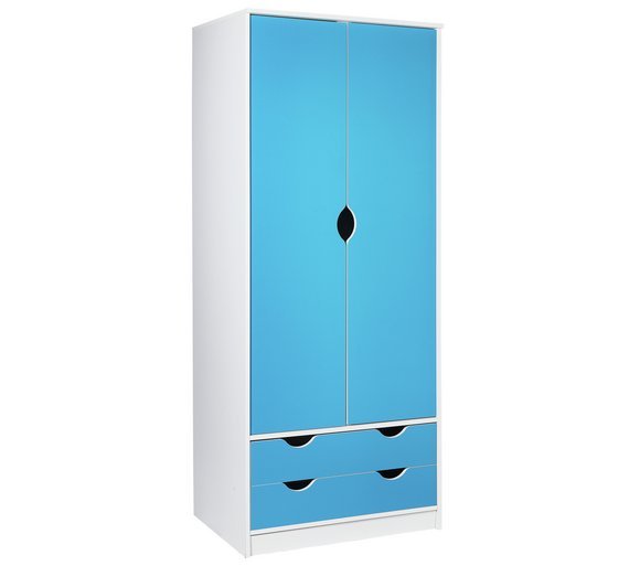 Argos Home Pagnell Blue 2 Door 2 Drawer Wardrobe