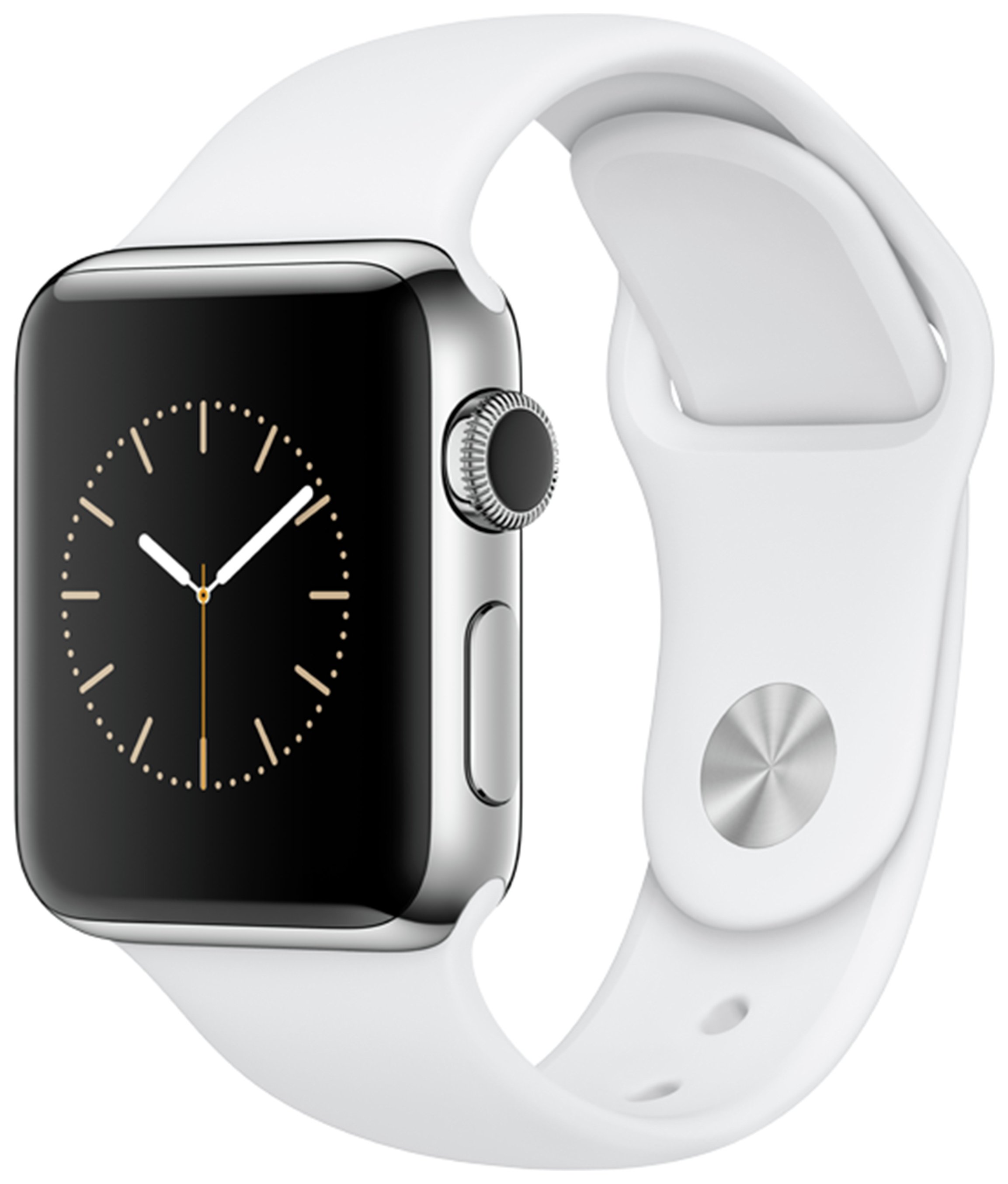 Buy Apple Watch S2 38mm Stainless Steel / White Sport Band | Smart ...