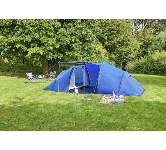 Details About Proaction 6 Man 2 Room Tent Separate Rooms For Privacy And A Central Foyer Area