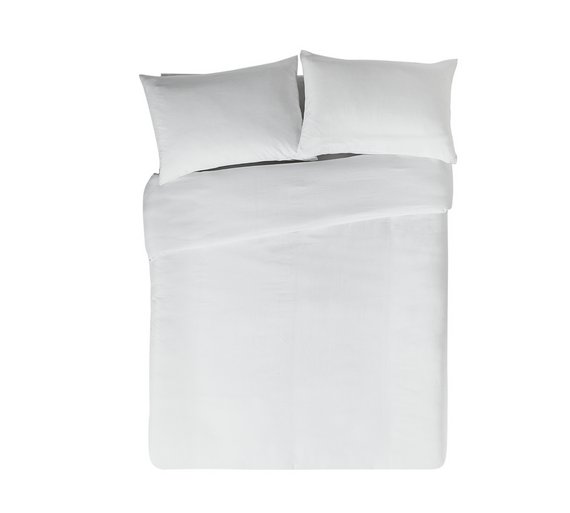Buy Simple Value White Bedding Set - Double at Argos.co.uk - Your ...